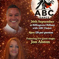 September Social Dance including Live Vocals from Jon Alston at Billingtons Oldham
