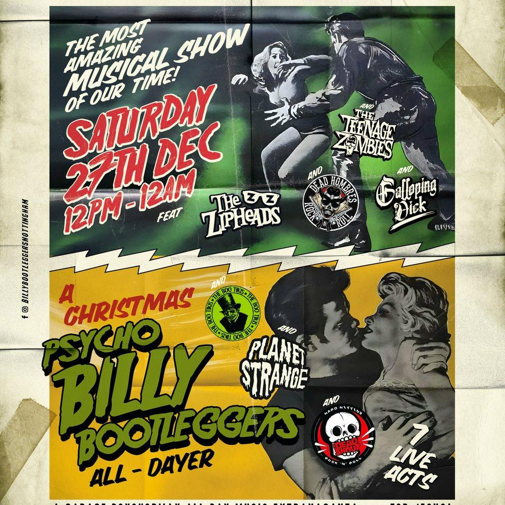 A CHRISTMAS PSYCHOBILLY BOOTLEGGERS - All-Dayer at Billy Bootleggers Nottingham