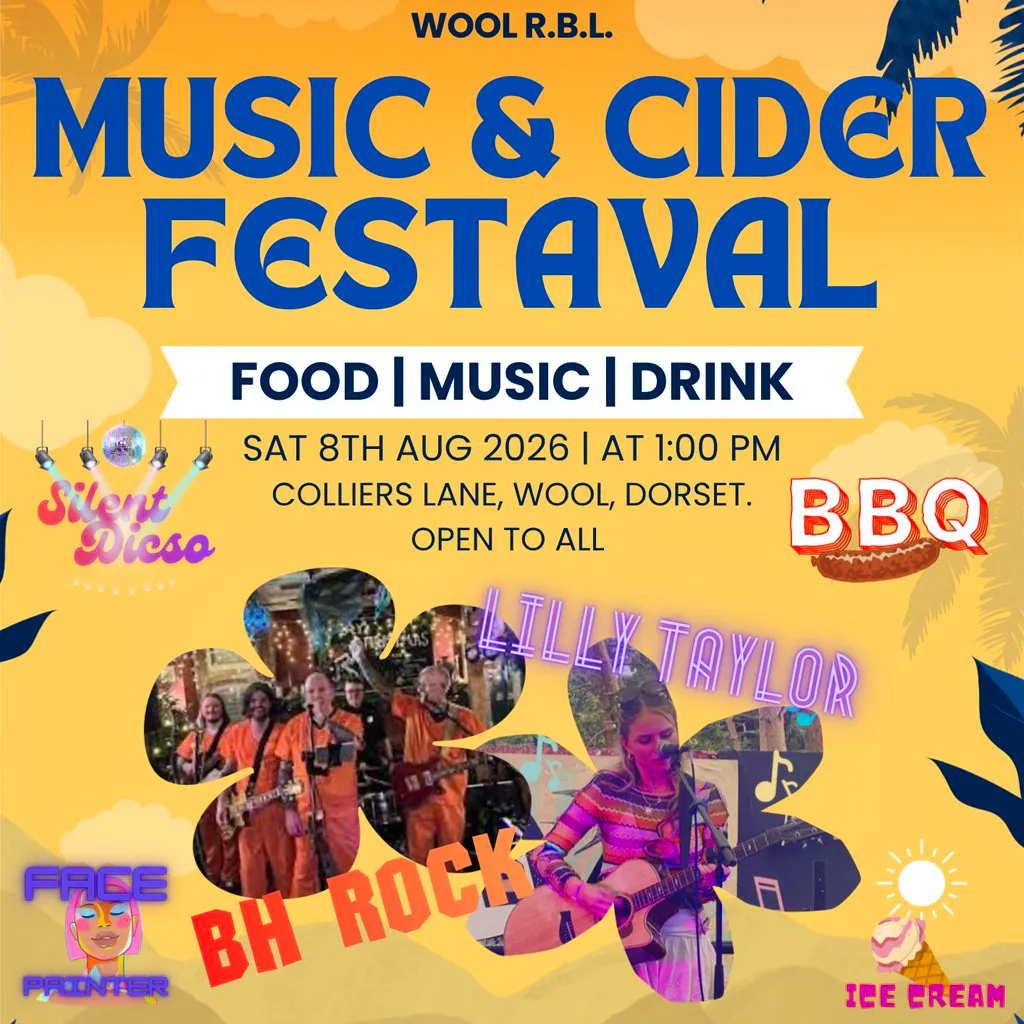 Music & Cider Festival at Wool Royal British Legion
