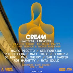 ESCAPE presents CREAM LANCASTER! - 12 hour day & night party  Tickets | Kanteena Lancaster  | Sat 13th August 2022 Lineup
