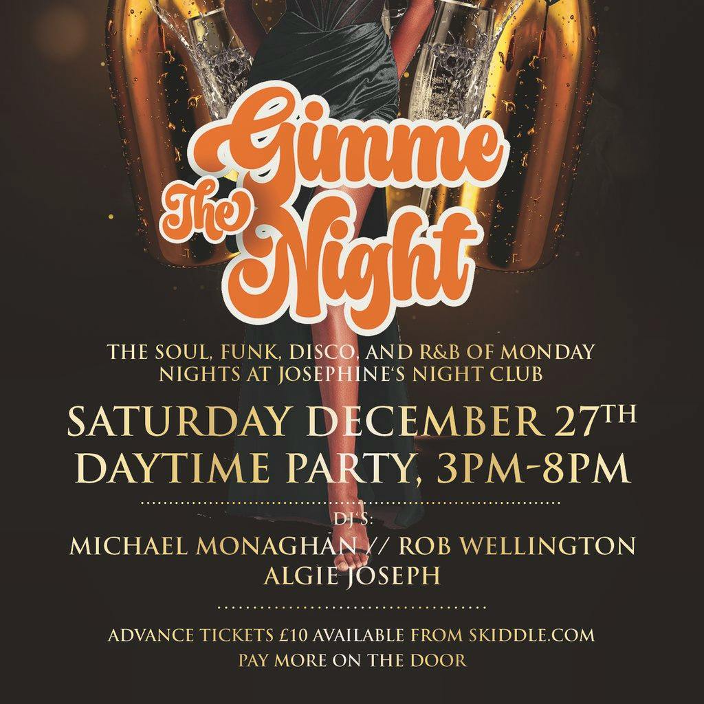 Gimme The Night Daytime Party - Sat December 27 (Xmas Edition) at Genting Club Sheffield