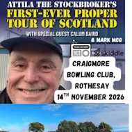 Attilla the Stockbroker w/ Calum Baird & Mark McG at Craigmore Bowling Club