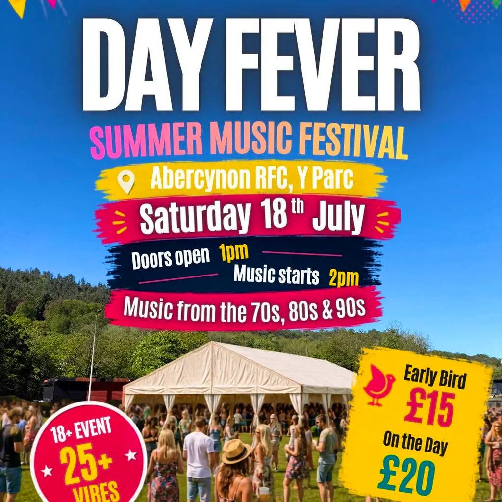 Day Fever Summer Music Event Abercynon RFC at Abercynon Rugby Football Club