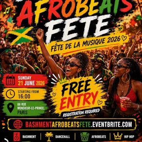 BASHMENT & AFROBEATS FETE - Fête de la Musique 2026