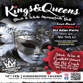 Kings and Queens Black and White Masquerade Ball