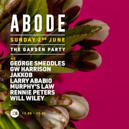 ABODE Summer Garden Party Tickets | Studio 338 Greenwich  | Sun 2nd June 2024 Lineup