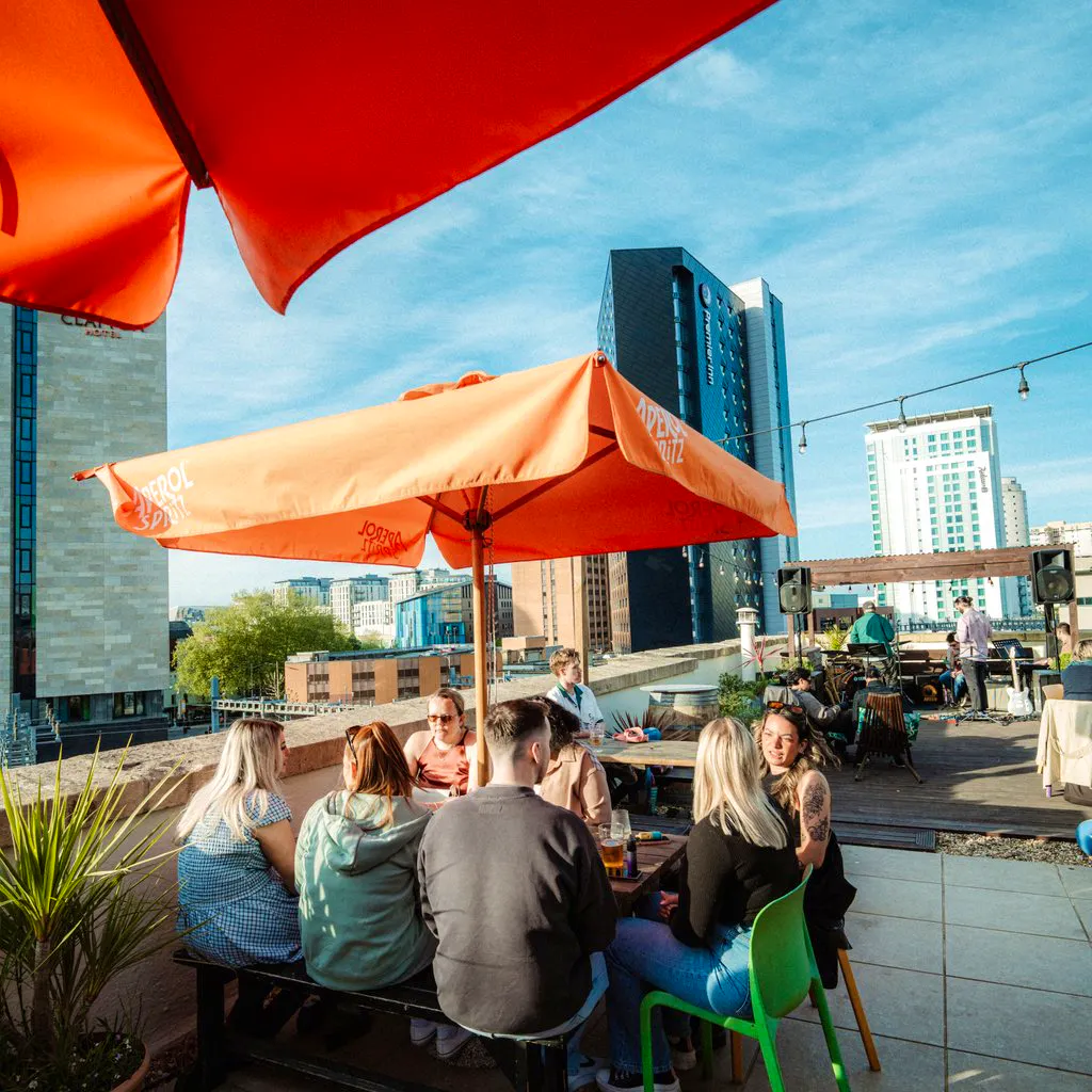Drinks with a View. BAR OPEN! at Jacobs Roof Garden