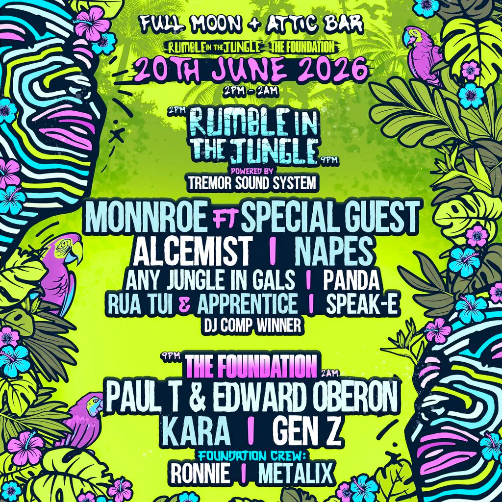Rumble in the Jungle x The Foundation Yard Party at The Full Moon And Attic Bar