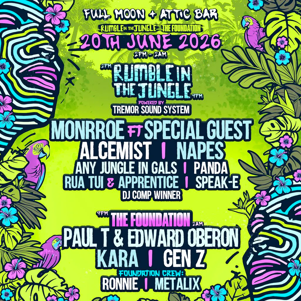 Rumble in the Jungle x The Foundation Yard Party at The Full Moon And Attic Bar