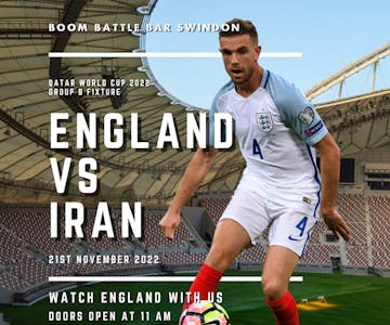 Boom Beer Hall FanHub: QATAR WORLD CUP 2022 (England V Iran)