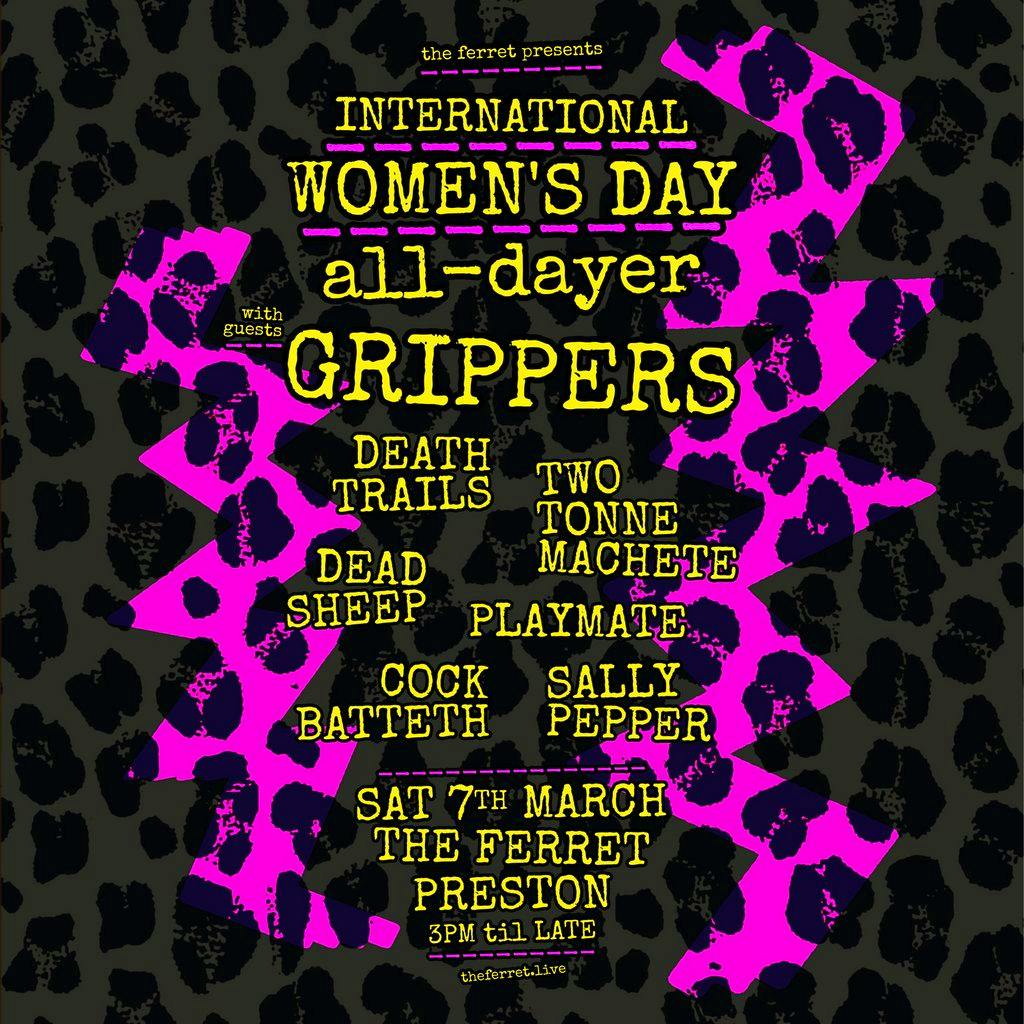 IWD All-Dayer ft GRIPPERS + Death Trails + Two Tonne Machete +++ at The Ferret