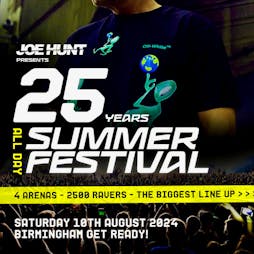 Joe Hunt 25 Years Summer Festival Tickets | LAB11 Birmingham  | Sat 10th August 2024 Lineup