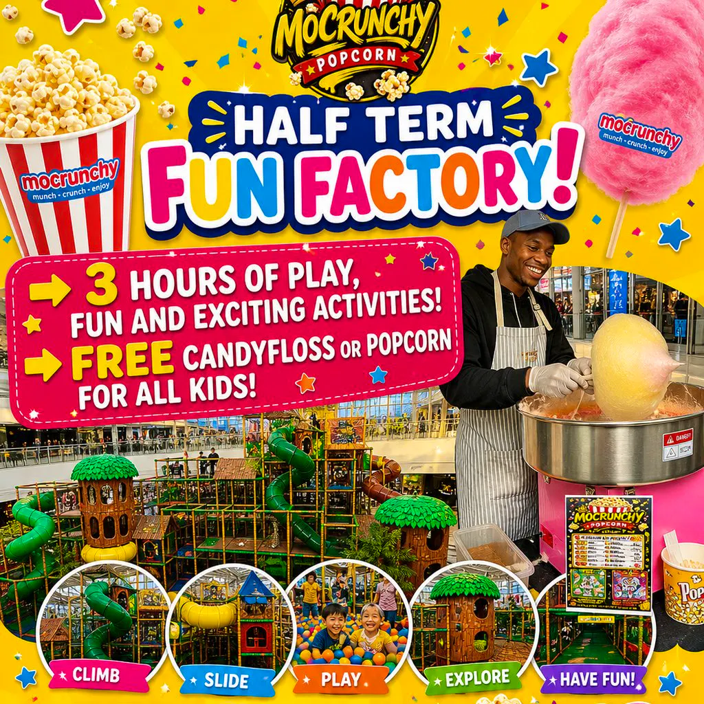 Mocrunchy Half term Fun Factory at The Galleria Hatfield