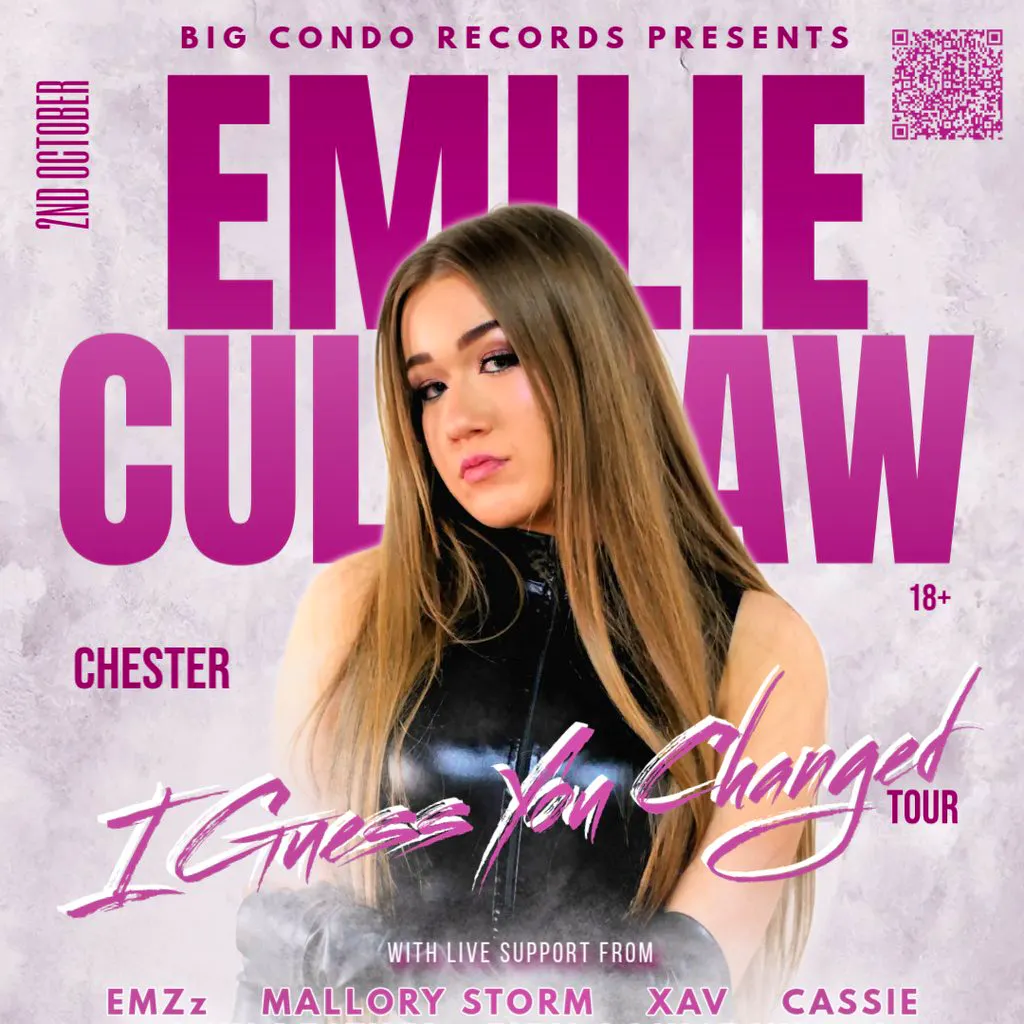 Big Condo Records Presents Emilie Culshaw IGYC Tour Chester at G21  The Saddle Inn