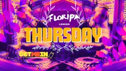 Shoreditch Hip-Hop & RnB Party // Floripa Shoreditch // Every Thursday // Get Me In! Tickets | Floripa London  | Thu 23rd May 2024 Lineup