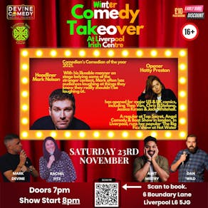 Winter Comedy Takeover At Liverpool Irish Centre