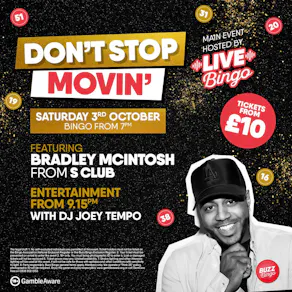 Bradley McIntosh from S Club DJ Set on Sat 3rd October