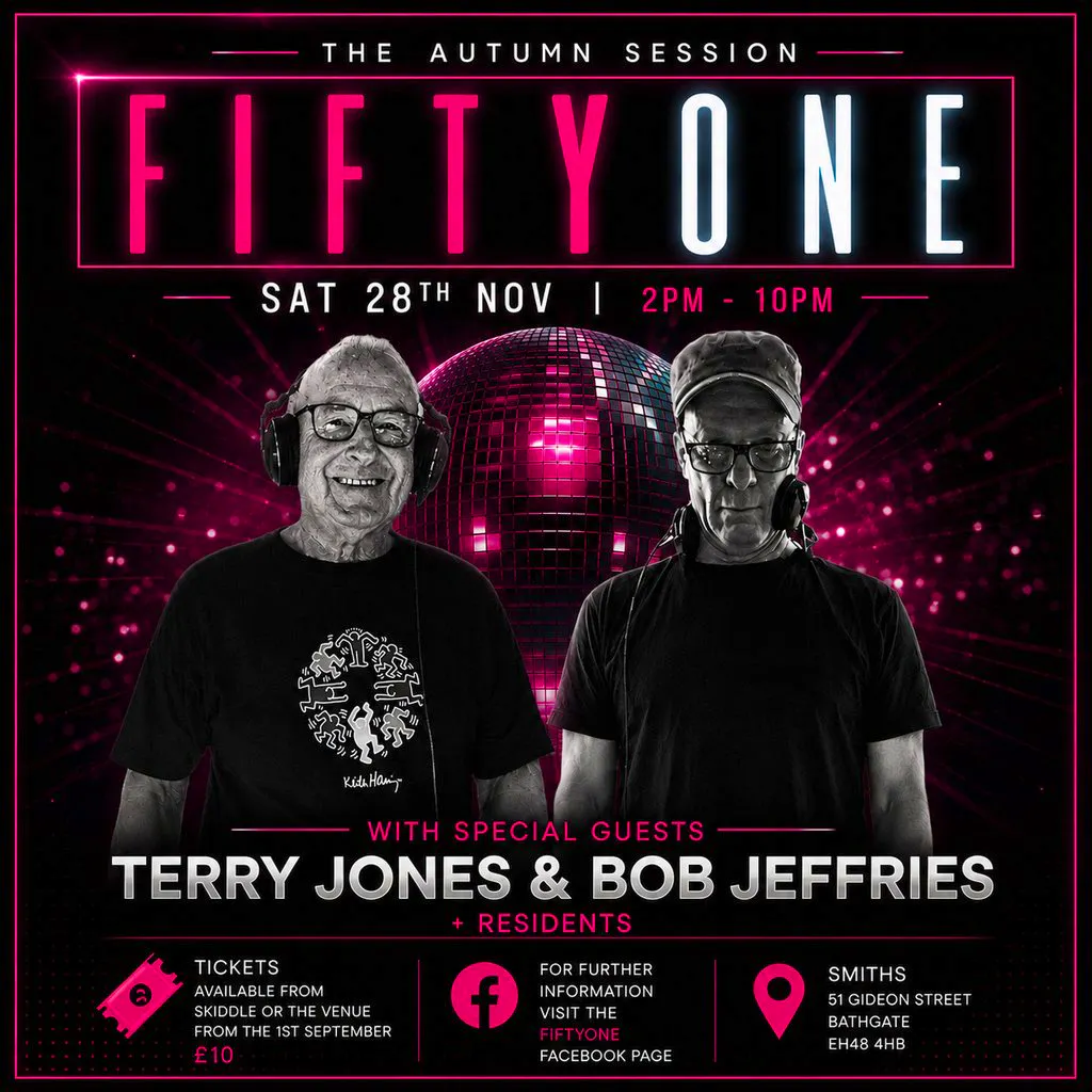 FiftyOne The Autumn Session with Terry Jones & Bob Jeffries at Smiths Bathgate (Gideon Street)