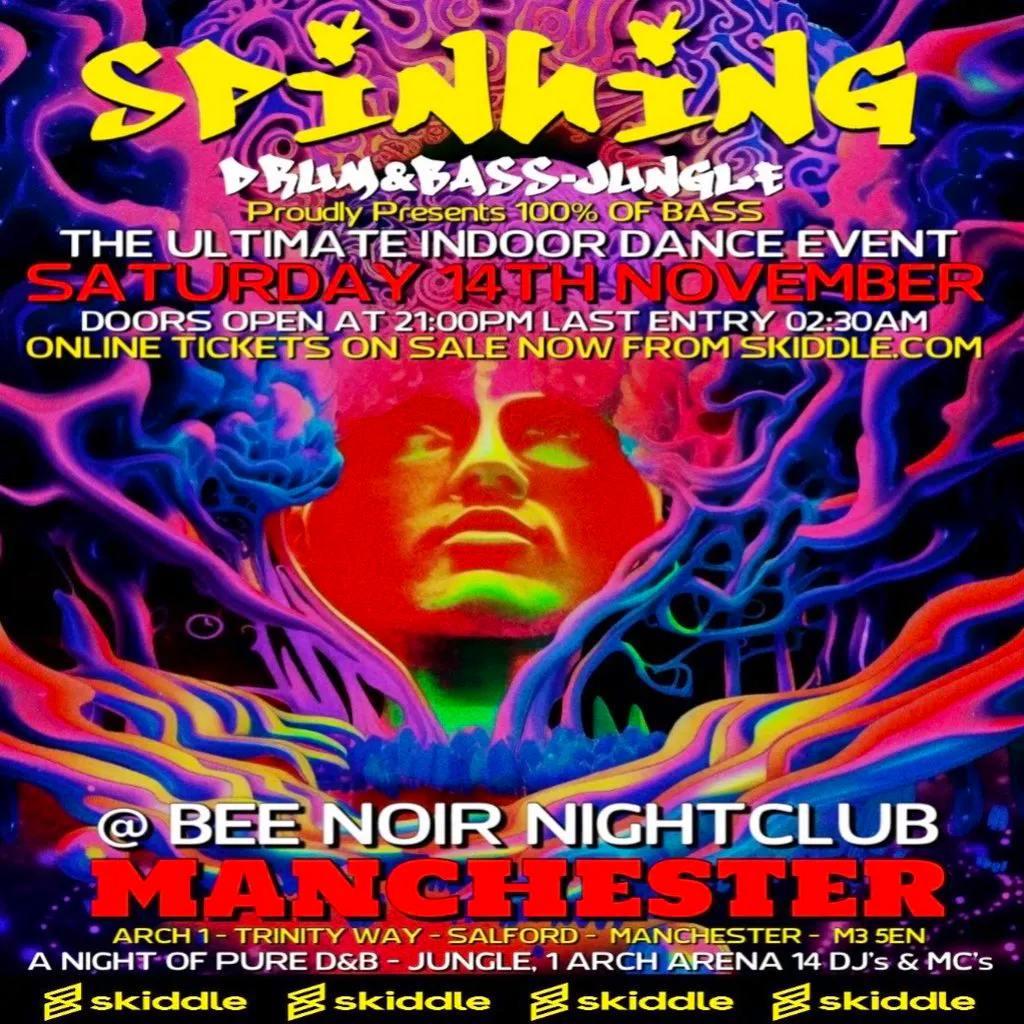 Spinning D&B - Jungle presents 100% of Bass at Bee Noir