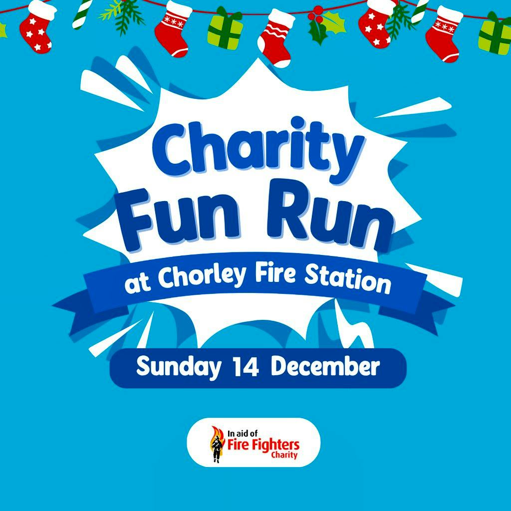 Chorley Fire Station Charity Christmas Gallop at Chorley Fire Station