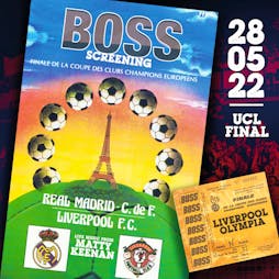 BOSS Screening: European Cup Final - Liverpool vs Real Madrid Tickets | Eventim Olympia Liverpool  | Sat 28th May 2022 Lineup