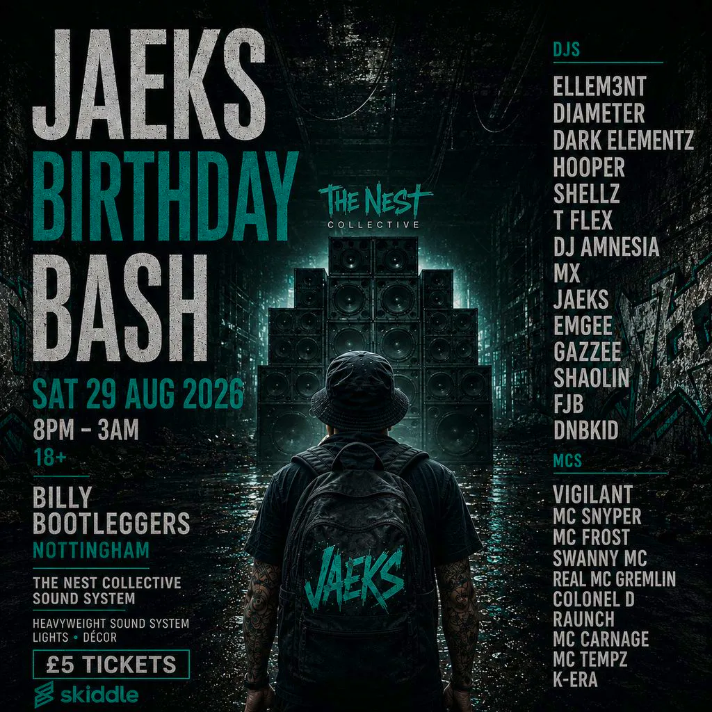 DJ JAEKS - Birthday Bash at Billy Bootleggers Nottingham