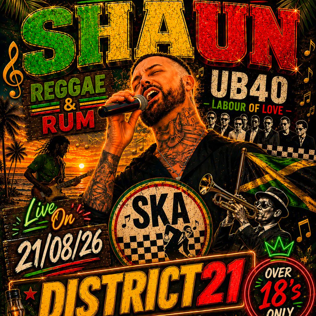 A night of Reggae with Shaun Michael at District21