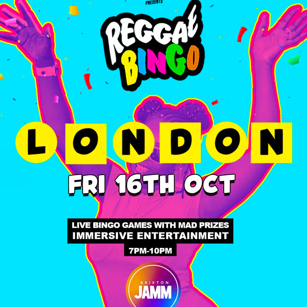 Reggae Bingo - London - Fri 16th Oct at Brixton Jamm