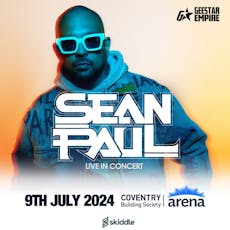 Sean Paul Live in Concert at Coventry Building Society Arena