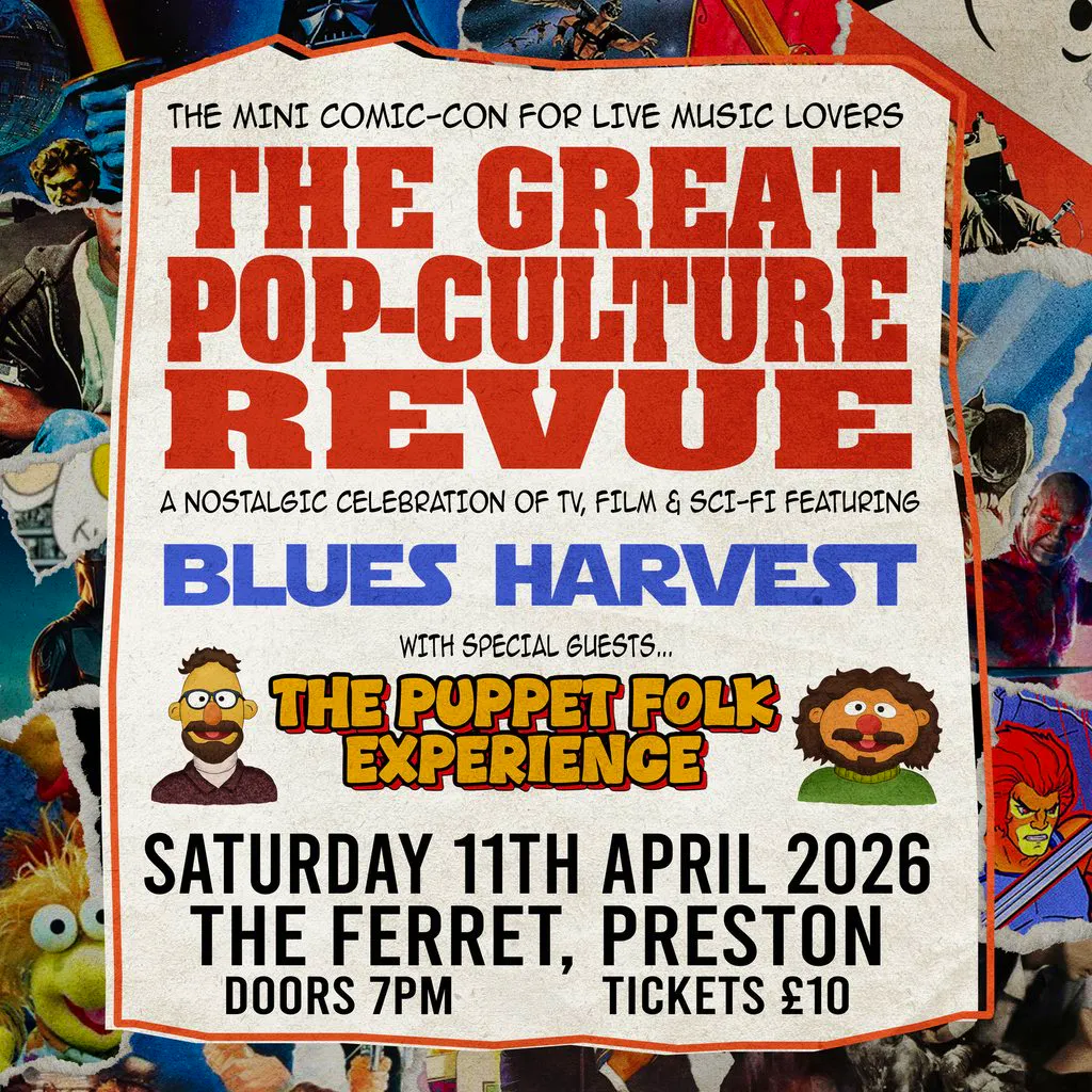 The Great Pop-Culture Revue ft Blues Harvest & Puppet Folk Exp at The Ferret