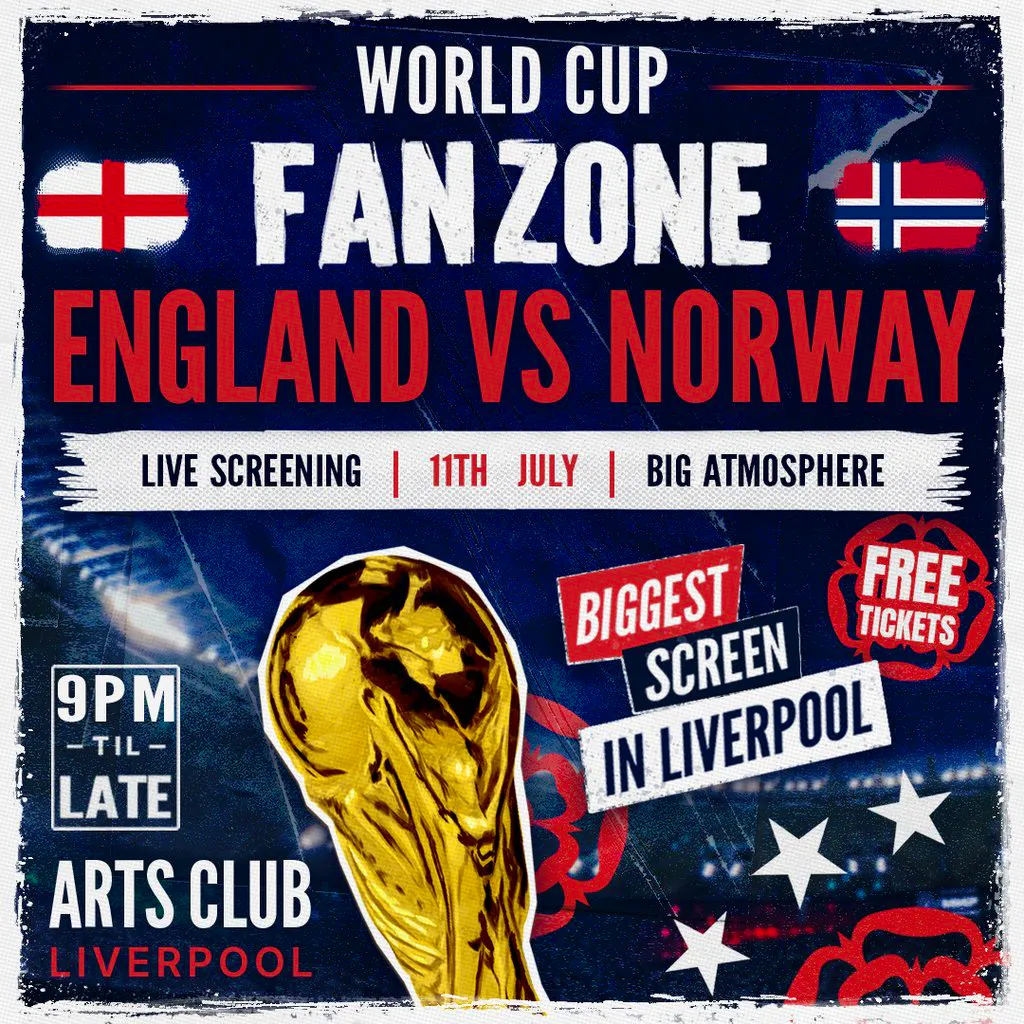 England Vs Norway - World Cup Fanzone at Arts Club