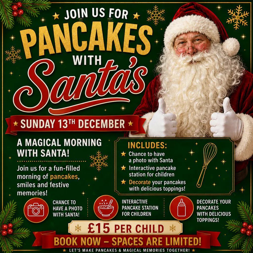 Breakfast with Santa at The White Horse Tilbrook