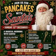 Breakfast with Santa at The White Horse Tilbrook
