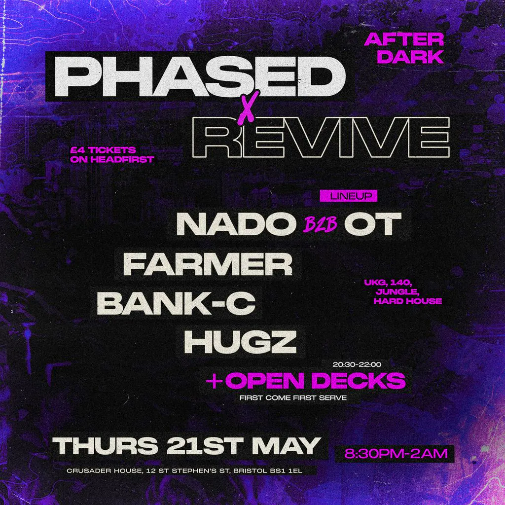 PHASED x REVIVE at After Dark Bristol