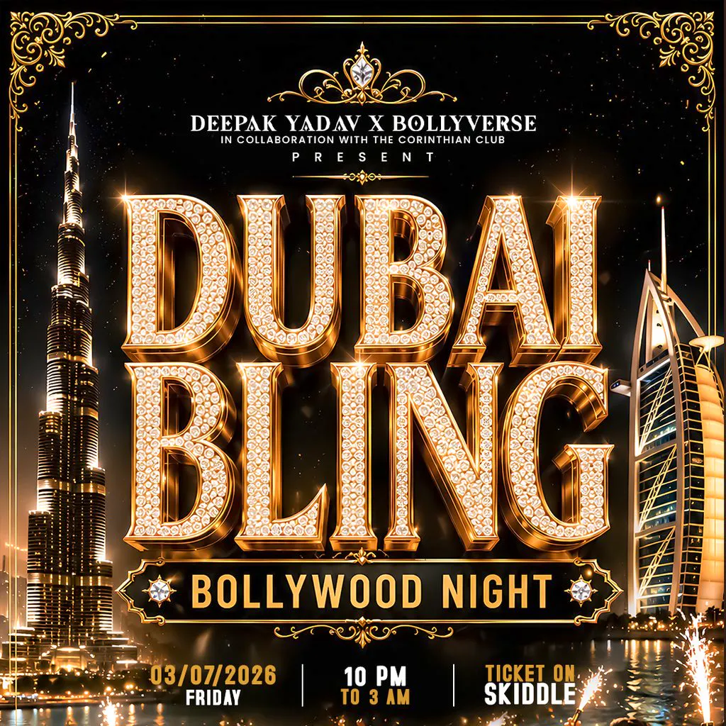 The Dubai Bling Bollywood Night at The Corinthian