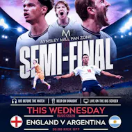 Aynsley Mill Fan Zone: England v Argentina at Aynsley Mill