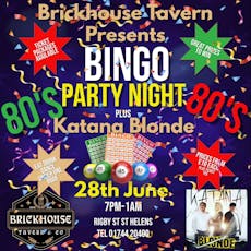 Brickhouse Tavern Party Bingo & 1980  Tribute Duo at Brickhouse Tavern
