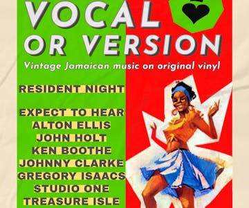 Vocal or Version - Vintage Jamaican music on original vinyl