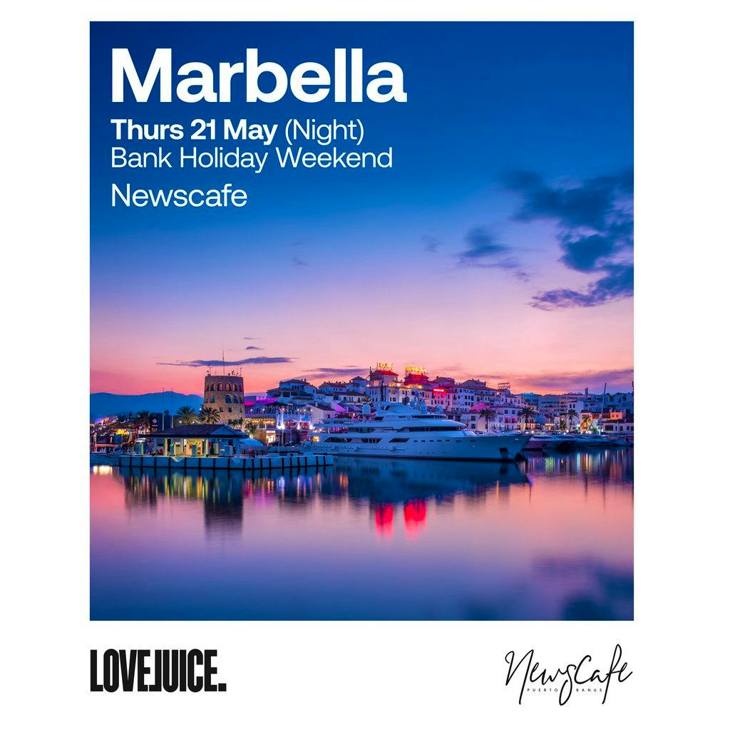LoveJuice at NewsCafe Marbella - Thurs 21 May at News Cafe