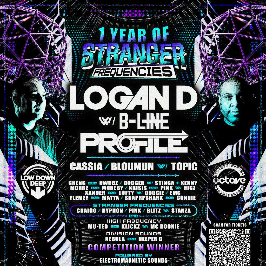 Stranger Frequencies - 1st Birthday - Logan D, Profile, B-Line at The Hufflers Arms