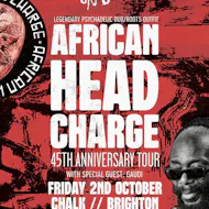 African Head Charge / Friday 2nd October / Chalk / Brighton at Chalk Brighton