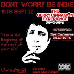 Dont worry be indie andThe Gerry Cinnamon Tribute Experience Tickets | Rosies Chester Chester  | Thu 15th September 2022 Lineup