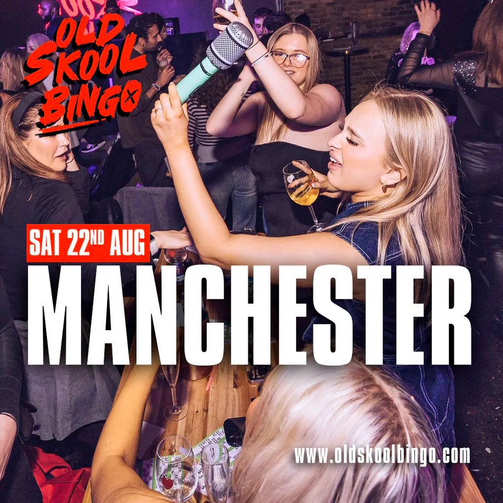 Old Skool Bingo Sat 22nd August Manchester at BLVD Manchester