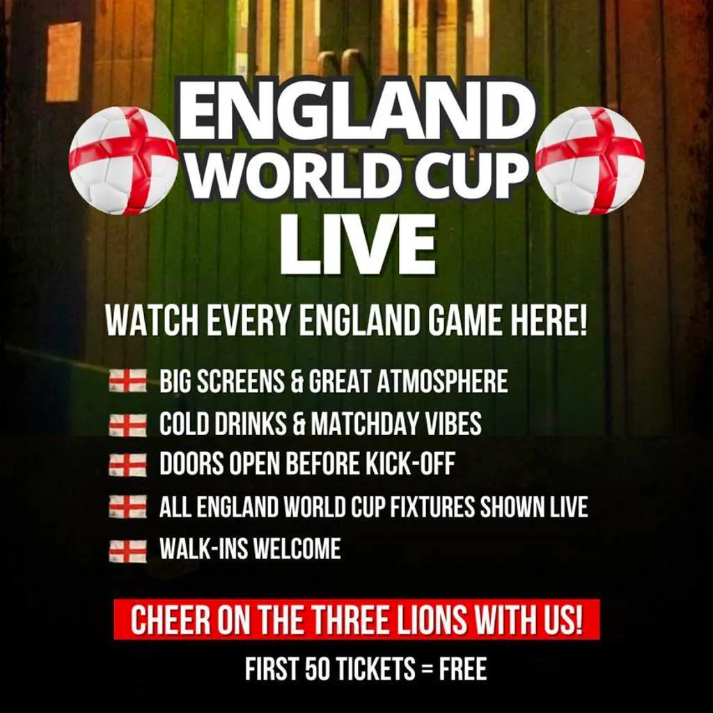 World Cup 2026 - England Vs Panama at Tap N Tin