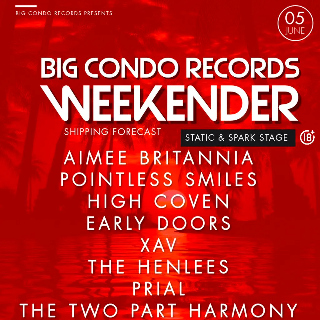 Big Condo Records Weekender Presents The Static & Spark Stage at The Hold The Shipping Forecast