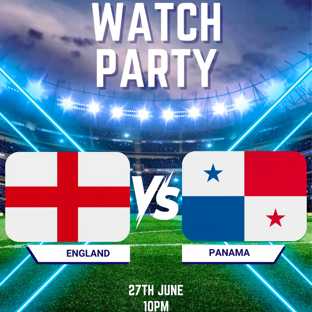 England vs Panama at Papà Bianco