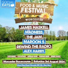 Social Eats Food & Music Festival Worcester at Worcester Racecourse
