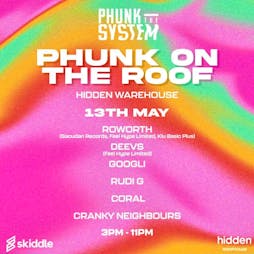 Phunk The Roof Tickets | Hidden Rooftop Nottingham  | Sat 13th May 2023 Lineup