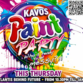 Kavos Paint Party has moved to this Thursday