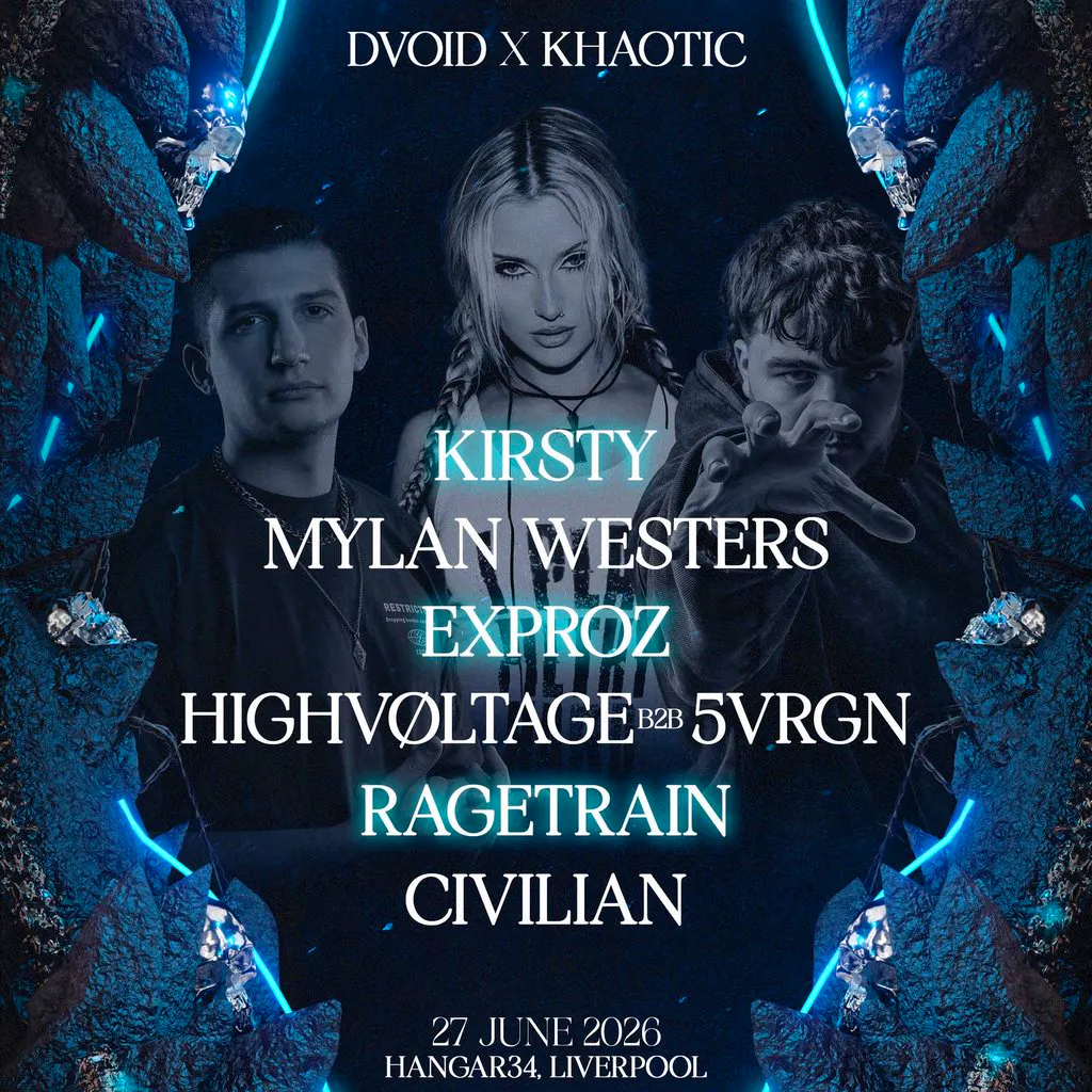 Dvoid x Khaotic:, Exproz, Kirsty, Ragetrain & More at Hangar 34